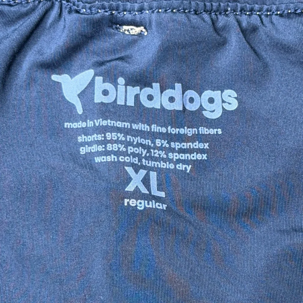 Birddogs Gym Shorts Mens XL Khaki Built-in Liner Stretch Activewear Drawstring